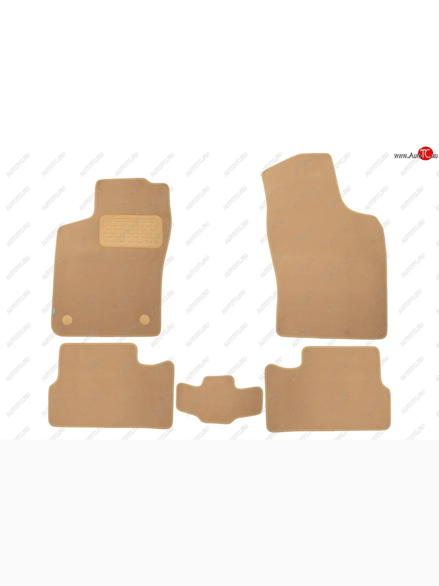 Коврики салона (текстиль) Klever Premium Daewoo Nexia рестайлинг (2008-2015) (Бежевые)  в Керчи Республика Крым