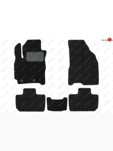 Коврики салона (текстиль) Klever Premium (Чёрные) Chery Tiggo 2 Pro (2021-2025)