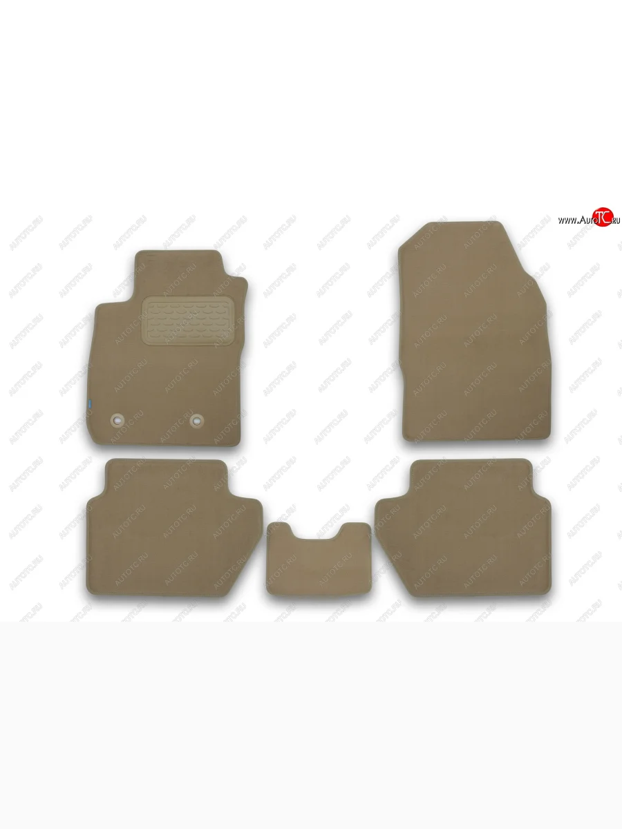 Коврики салона (текстиль) Klever Premium Ford EcoSport дорестайлинг (2013-2019) (Бежевые)  в Перми Пермском крае