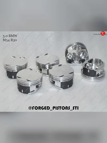 Поршни (3,0l M54B30 (CR=10,2), кольца 1,5/1,5/2,0) СТИ (диаметр поршня: 84 мм) BMW 3 серия  E46 - Z4  E85