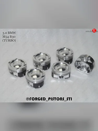 Поршни (3,0l M54B30 ТУРБО (CR=8,2) кольца 1,5/1,5/2,0) СТИ (диаметр поршня: 84.00 мм) BMW 3 серия  E46 - Z4  E85