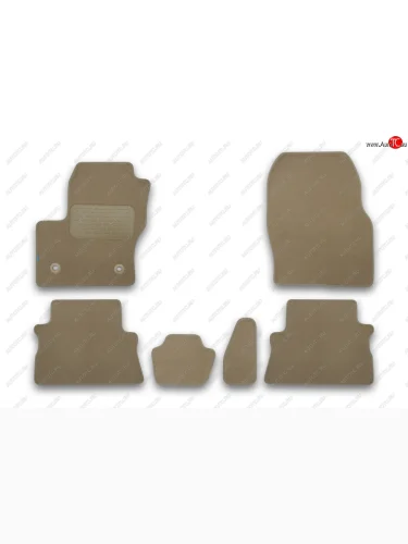 Коврики салона (текстиль) Klever Premium (Бежевые) Ford Kuga 2 дорестайлинг (2013-2016)