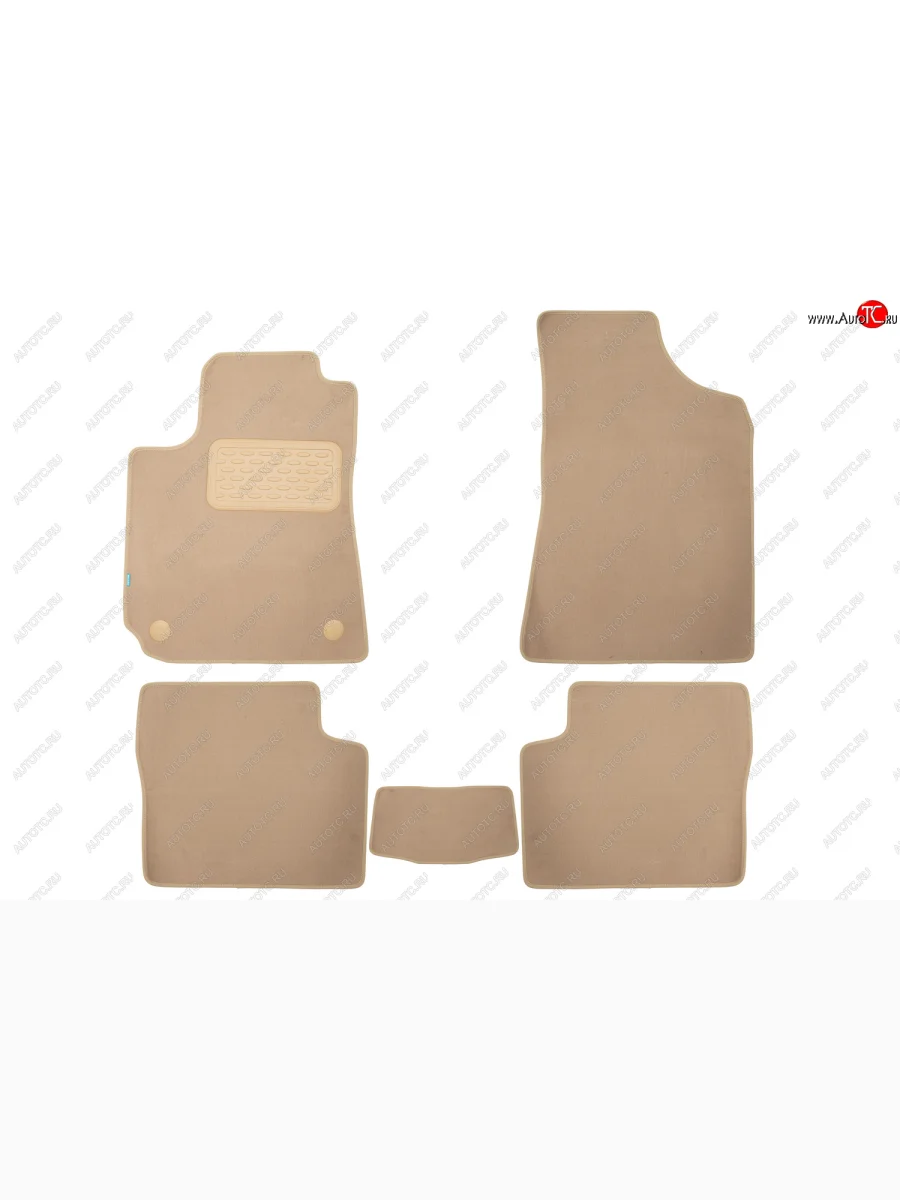 Коврики салона (текстиль) Klever Premium Geely Emgrand X7 дорестайлинг (2011-2015) (Бежевые)  в Воронеже Воронежской области