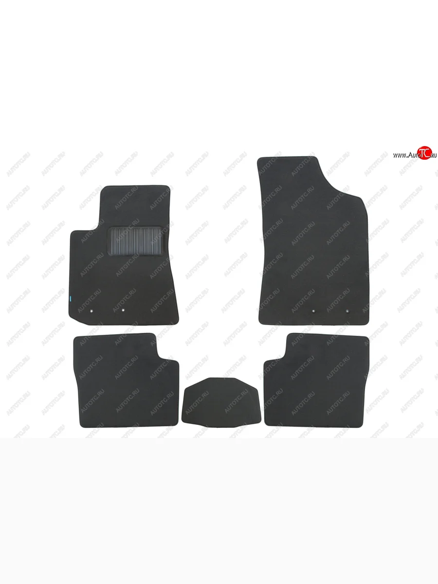 Коврики салона (текстиль) Klever Premium Geely Emgrand EC7 седан 1-ый рестайлинг (2016-2018) (Чёрные)  с доставкой в г. Пермь