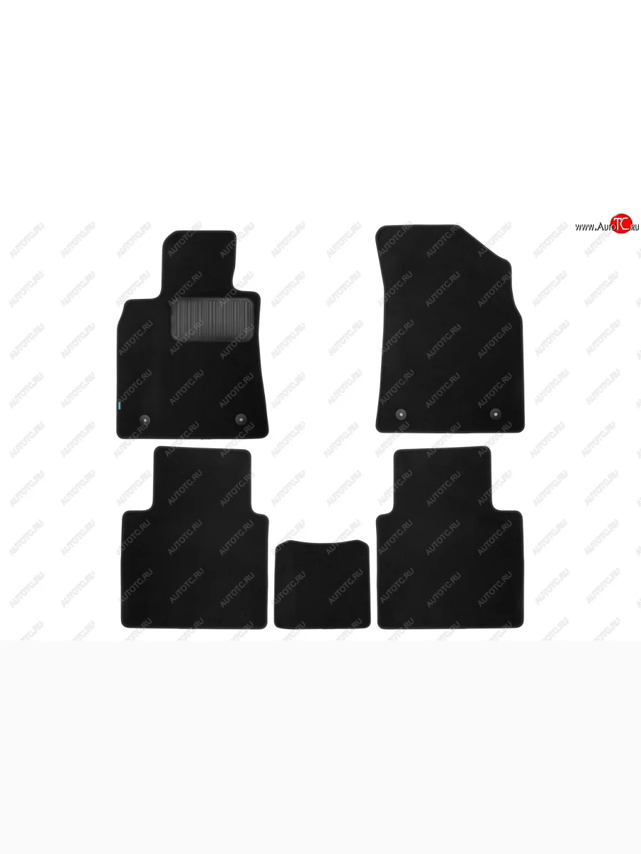 Коврики салона (текстиль) Klever Premium Geely GC9 (2015-2019) (Чёрные)  в Керчи Республика Крым