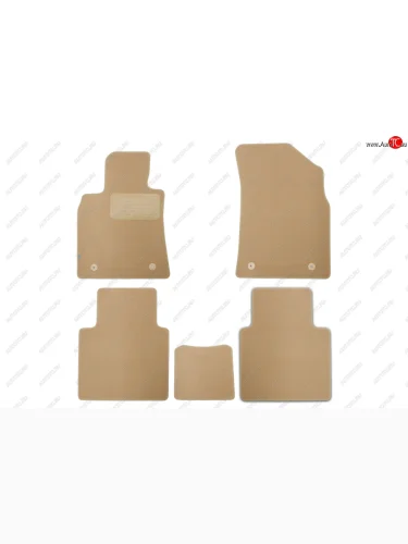 Коврики салона (текстиль) Klever Premium (Бежевые) Geely GC9 (2015-2019)