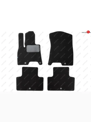 Коврики салона (текстиль) Klever Premium (Чёрные) GENESIS G80  RG3 (2020-2022) седан