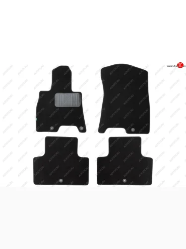 Коврики салона (текстиль) Klever Premium (Чёрные) GENESIS G80  RG3 (2020-2022) седан
