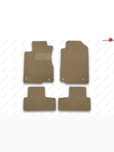 Коврики салона (текстиль) Klever Premium (Бежевые) Honda CR-V RM1,RM3,RM4 дорестайлинг (2012-2015)