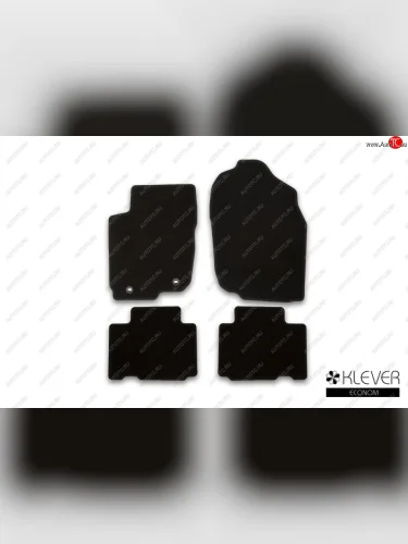 Коврики салона (текстиль) Klever Econom (Чёрные) Toyota RAV4  XA40 (2015-2019) 5 дв. рестайлинг