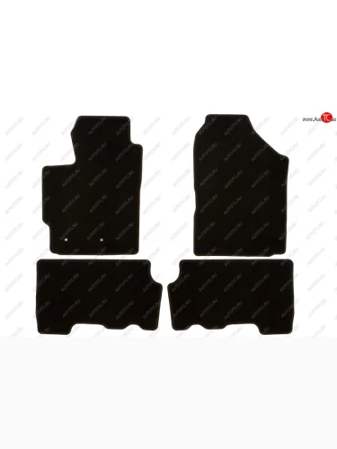 Коврики салона (для авто с АКПП, текстиль) Klever Econom (Чёрные) Toyota Yaris  XP90 (2005-2008) дорестайлинг, хэтчбэк 3 дв., дорестайлинг, хэтчбэк 5 дв.