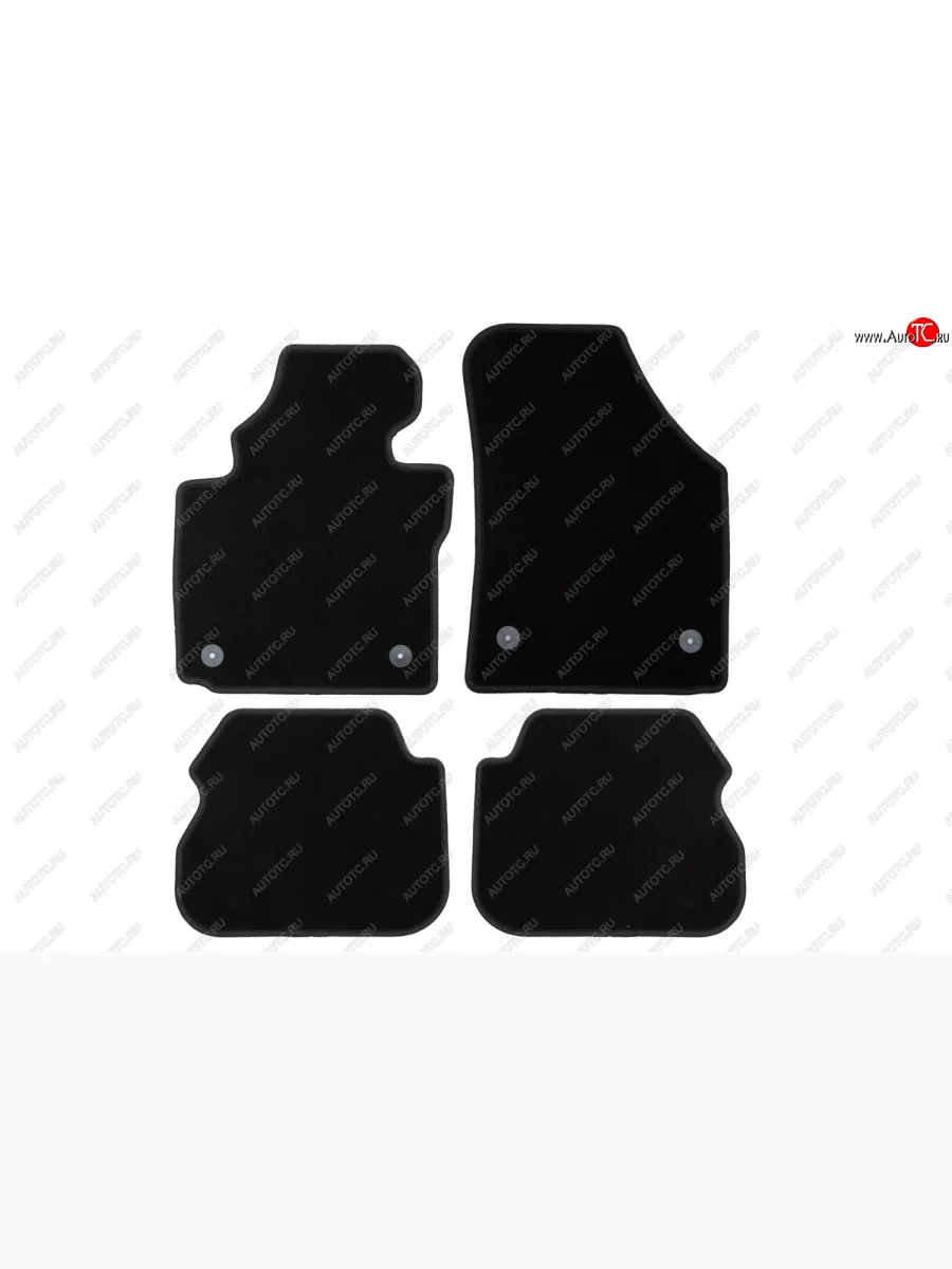 Коврики салона (текстиль) Klever Econom Volkswagen Caddy 2K дорестайлинг (2003-2010) (Чёрные)  в Керчи Республика Крым