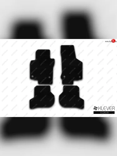 Коврики салона (текстиль) Klever Econom (Чёрные) Volkswagen Golf  6 Mk6 (2008-2014) хэтчбэк 5 дв.