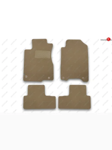 Коврики салона (под сабвуфер, текстиль) Klever Premium (Бежевые) Honda CR-V RM1,RM3,RM4 дорестайлинг (2012-2015)