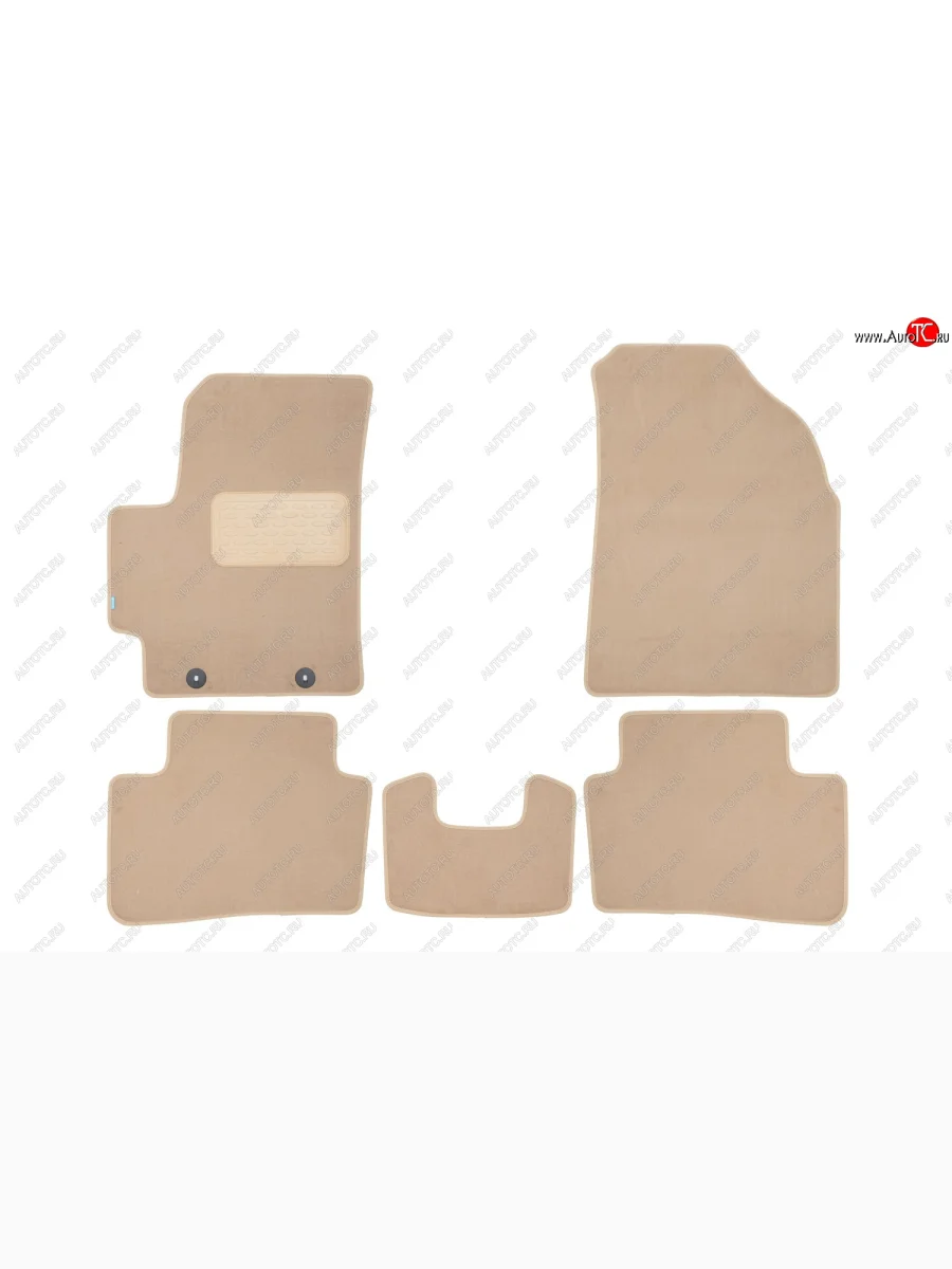 Коврики в салон Klever Premium HYUNDAI Creta, 2021-, кросс., 5 шт. (текстиль, бежевые) Хендай Крета  Hyundai Creta (2020-2022) SU (Бежевые)  в Керчи Республика Крым