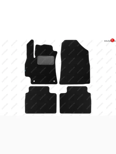 Коврики салона (текстиль) Klever Premium (Чёрные) Hyundai Elantra  CN7 (2020-2023)