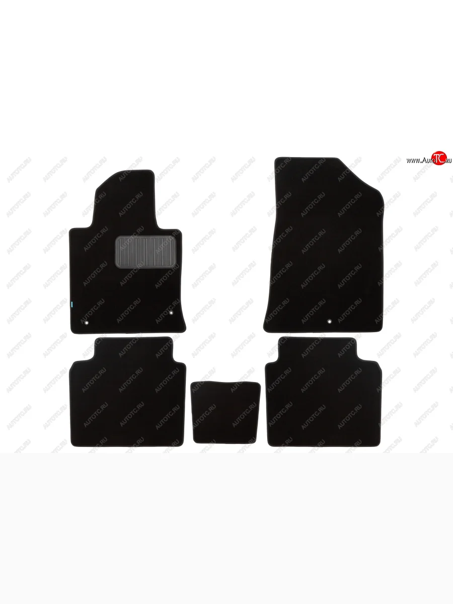 Коврики салона (текстиль) Klever Premium  Hyundai Sonata (2017-2019) LF (Чёрные)  в Самаре Самарской области