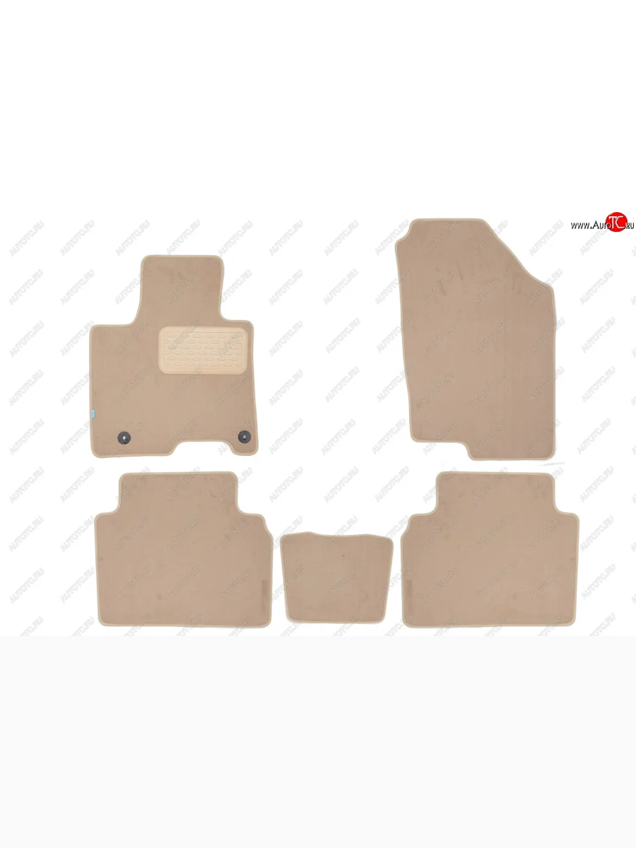 Коврики салона (текстиль) Klever Premium Hyundai Tucson NX4 (2020-2022) (Бежевые)  в Керчи Республика Крым