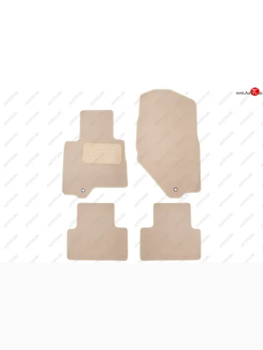 Коврики салона (текстиль) Klever Premium (Бежевые) INFINITI FX37 S51 рестайлинг (2011-2013)