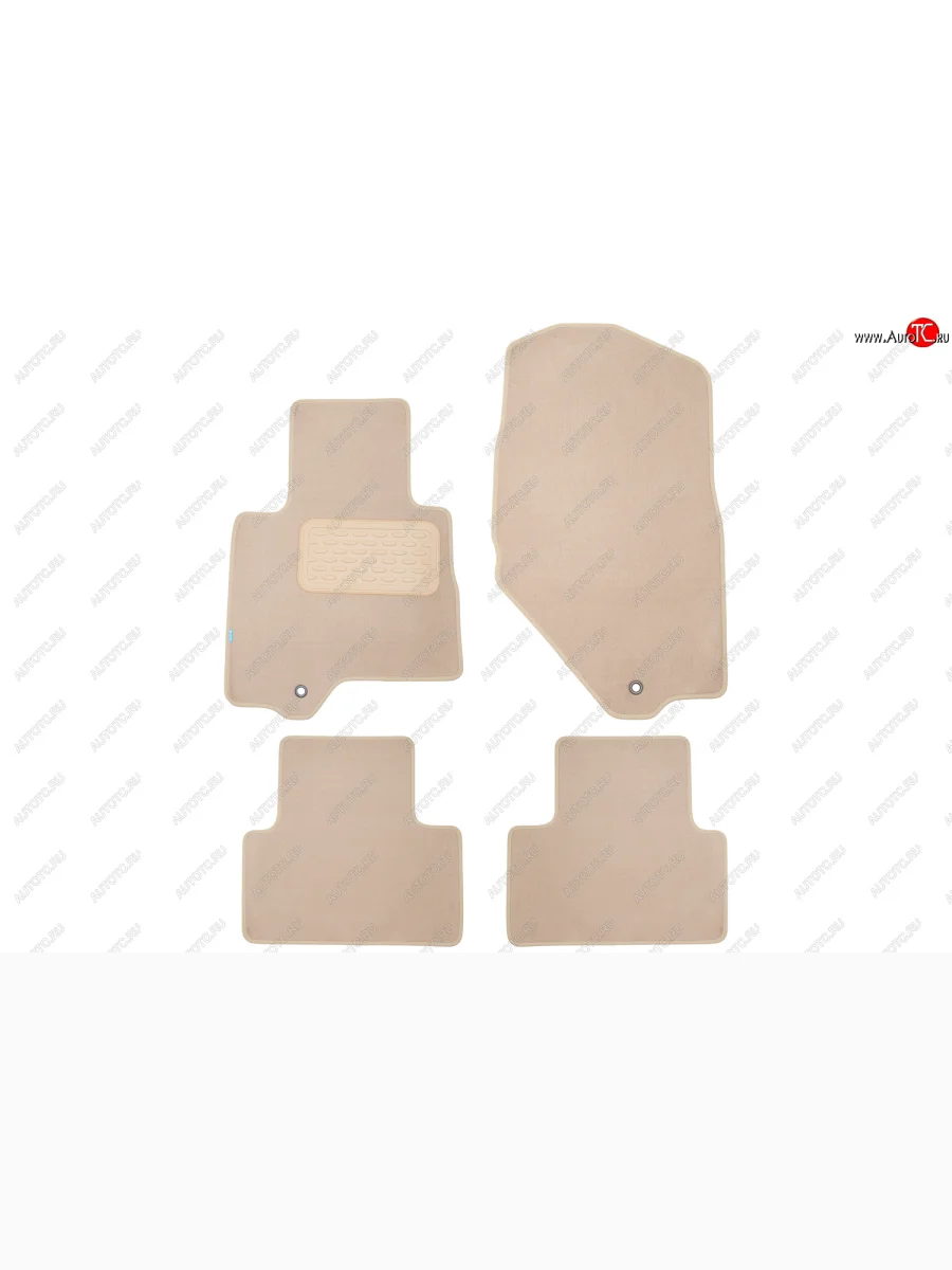 Коврики салона (текстиль) Klever Premium INFINITI FX37 S51 рестайлинг (2011-2013) (Бежевые)  в Перми Пермском крае