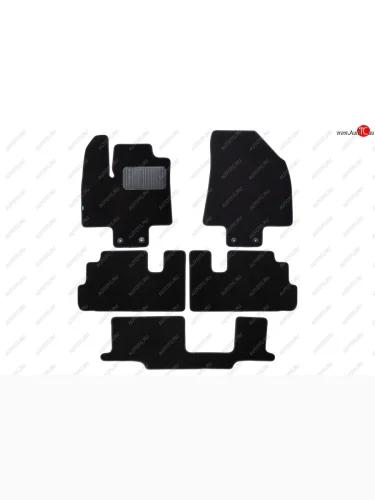 Коврики салона (текстиль) Klever Premium (Чёрные) INFINITI QX60  L51 (2021-2025)