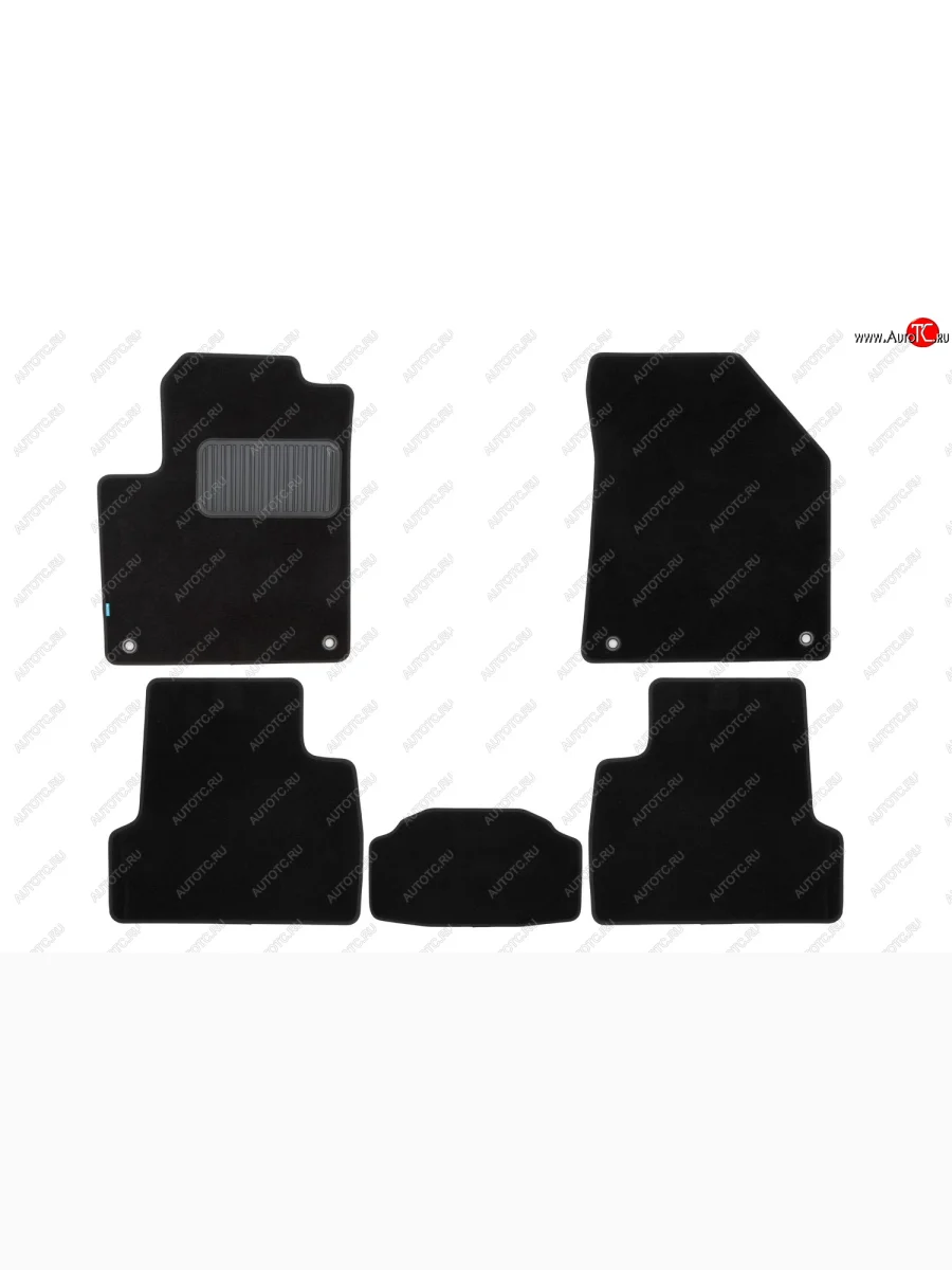 Коврики салона (текстиль) Klever Premium  Jeep Cherokee (2017-2020) KL (Чёрные)  в Самаре Самарской области