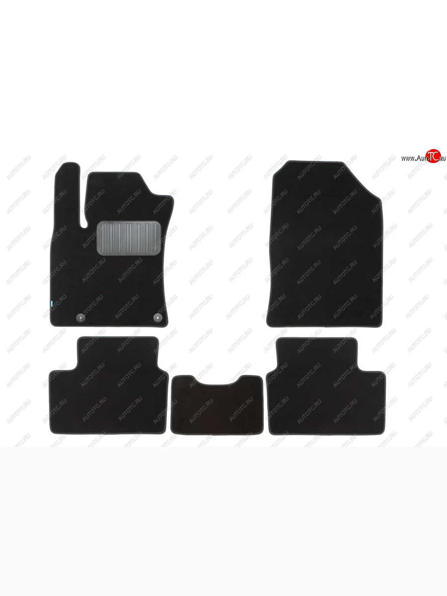 Коврики салона (текстиль) Klever Premium KIA Ceed 3 CD универсал (2018-2025) (Чёрные)  в Перми Пермском крае