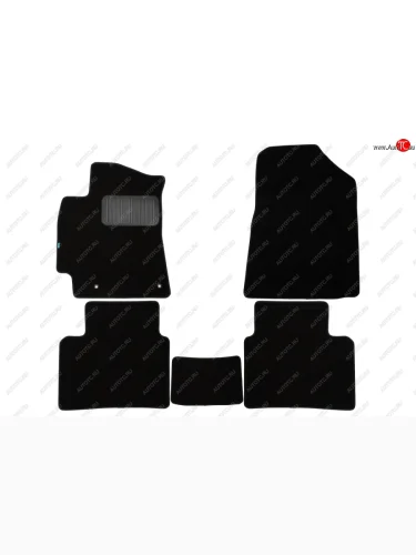 Коврики салона (текстиль) Klever Premium (Чёрные) KIA Cerato 4 BD дорестайлинг седан (2018-2021)