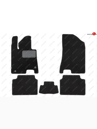 Коврики салона (текстиль) Klever Premium (Чёрные) KIA K5 DL (2019-2022)