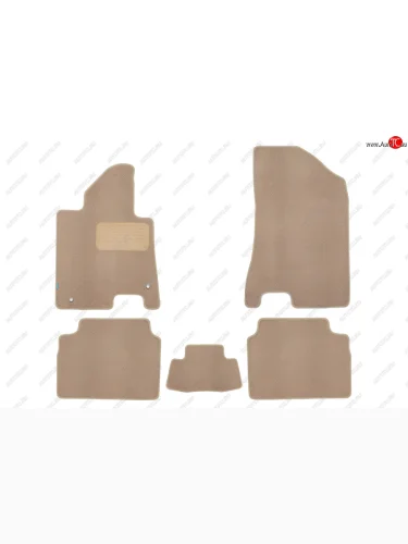 Коврики салона (текстиль) Klever Premium (Бежевые) KIA K5  DL (2019-2022)