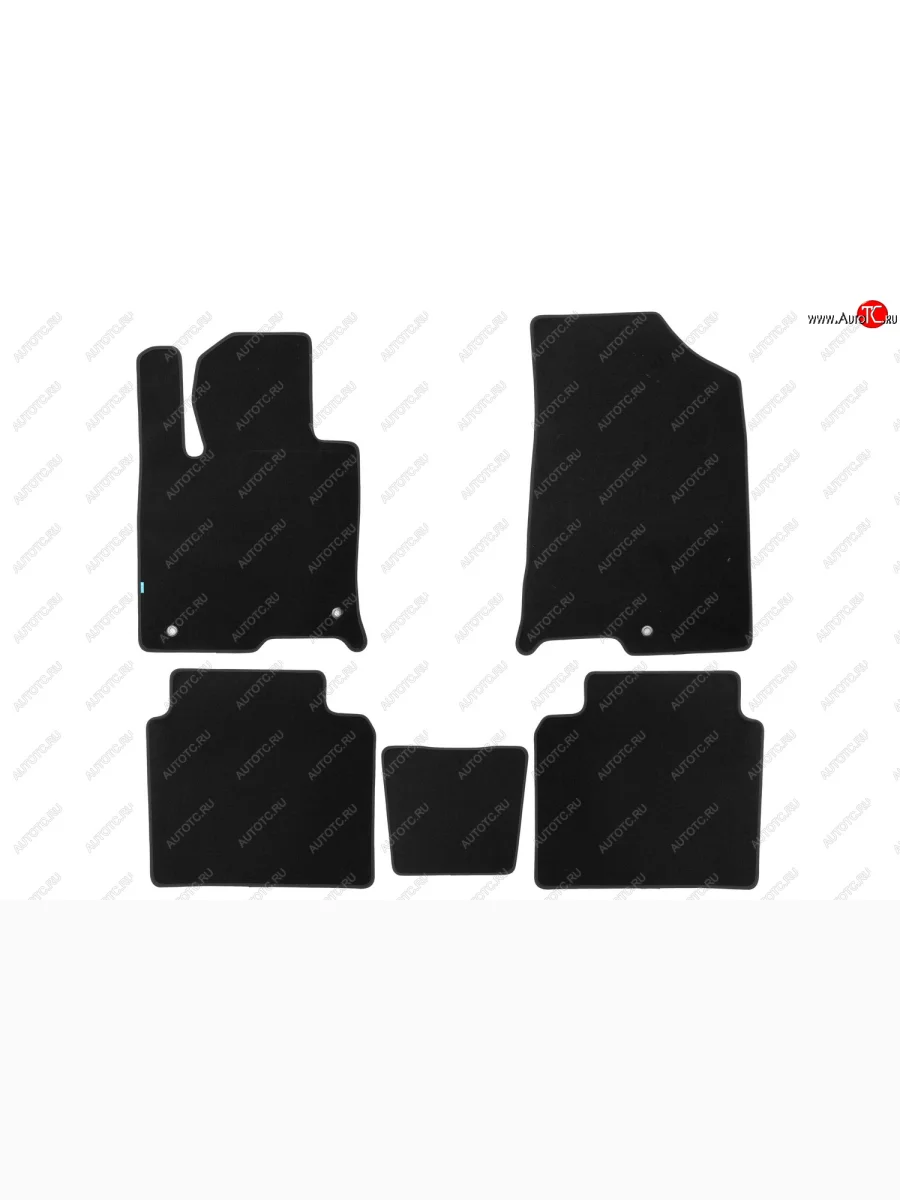 Коврики салона (текстиль) Klever Premium KIA Optima JF седан рестайлинг (2018-2020) (Чёрные)  в Керчи Республика Крым