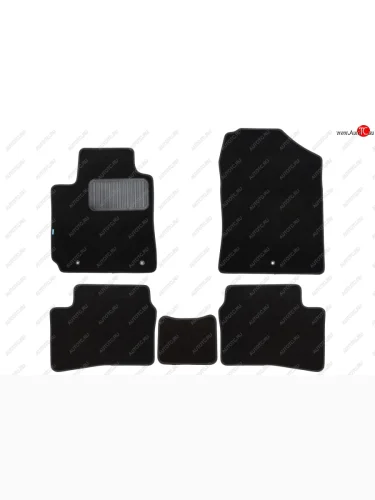 Коврики салона (текстиль) Klever Premium (Чёрные) KIA Picanto 3 JA хэтчбэк 5 дв. дорестайлинг (2017-2021)