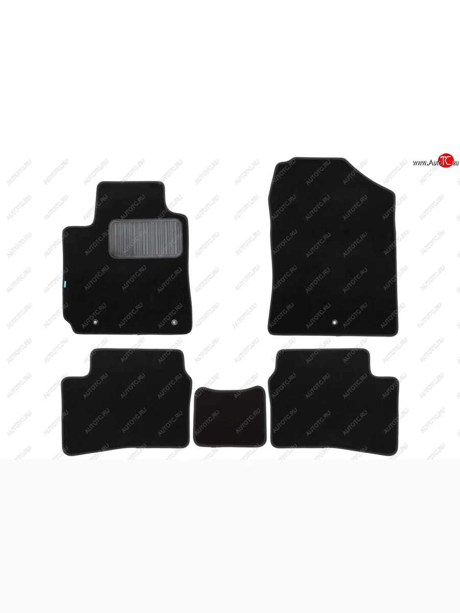 Коврики салона (текстиль) Klever Premium KIA Picanto 3 JA хэтчбэк 5 дв. дорестайлинг (2017-2021) (Чёрные)  с доставкой в г. Пермь