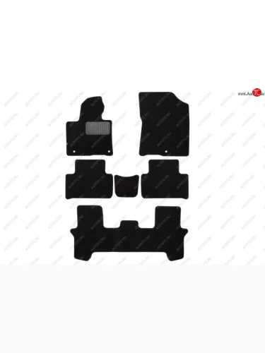 Коврики салона (текстиль) Klever Premium (Чёрные) KIA Sorento MQ4 (2020-2022)