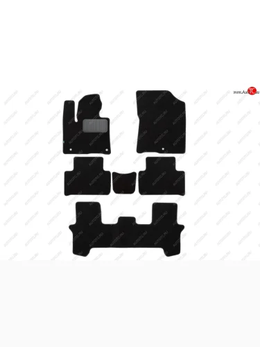 Коврики салона (текстиль) Klever Premium (Чёрные) KIA Sorento MQ4 (2020-2022)