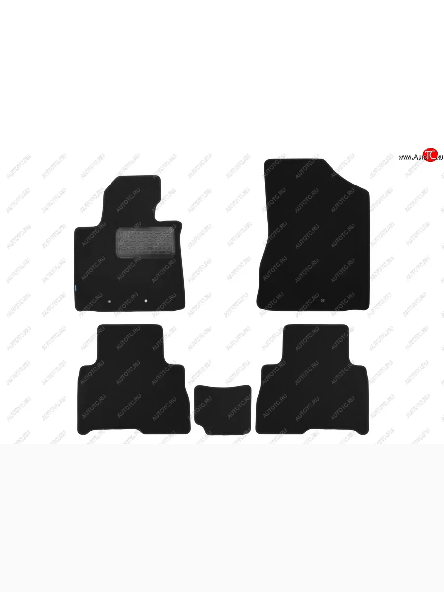 Коврики салона (текстиль) Klever Premium KIA Sorento XM рестайлинг (2012-2015) (Чёрные)  в Перми Пермском крае