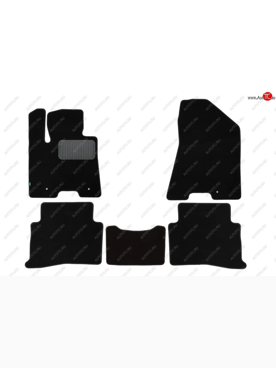 Коврики салона (текстиль) Klever Premium  KIA Sportage (2016-2018) 4 QL (Чёрные)  в Самаре Самарской области