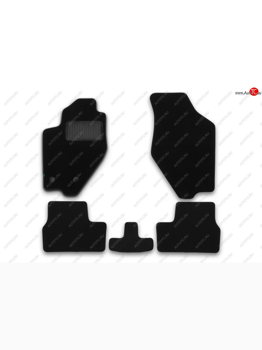 Коврики салона (текстиль) Klever Premium Лада ВАЗ Калина 1118 седан (2004-2013) (Чёрные)  в Самаре Самарской области
