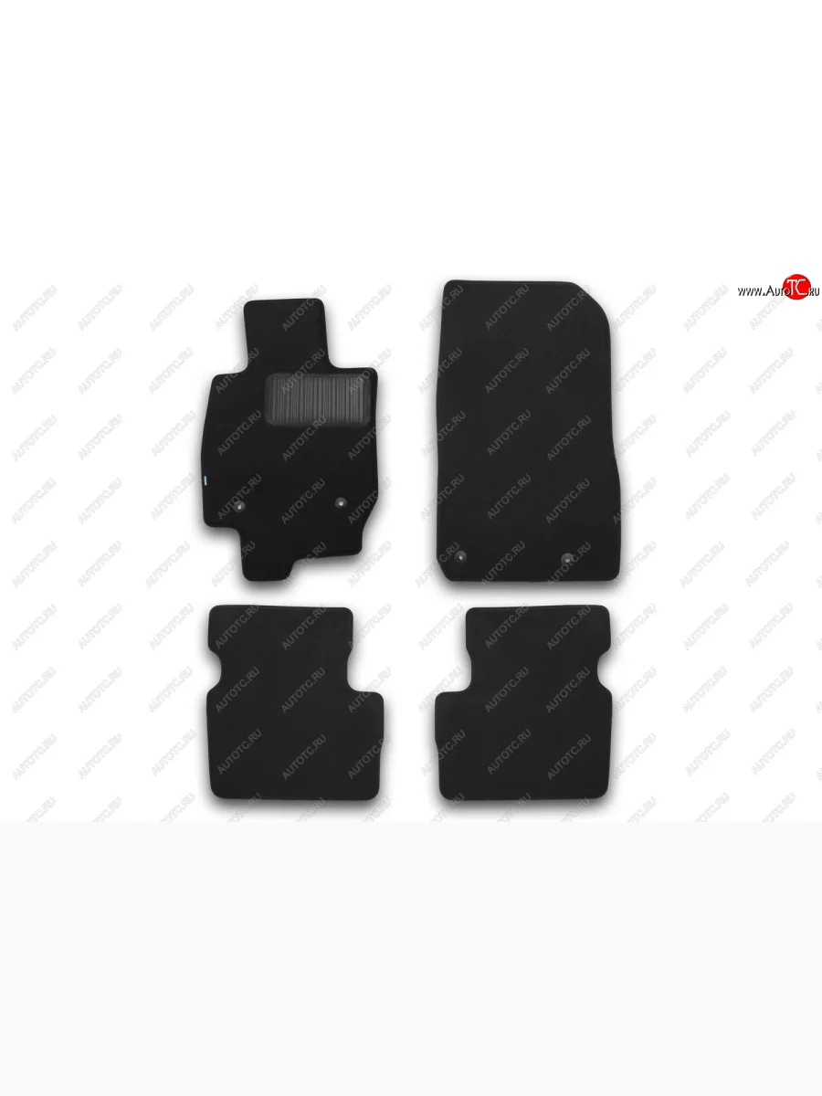 Коврики салона (текстиль) Klever Premium Mazda CX-3 DK дорестайлинг (2014-2018) (Чёрные)  с доставкой в г. Керчь