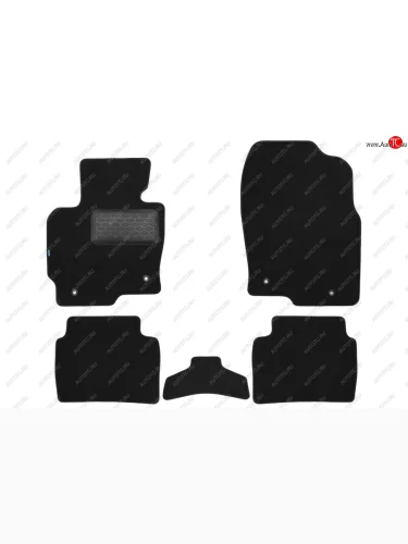 Коврики салона (текстиль) Klever Premium (Чёрные) Mazda CX-5 KE дорестайлинг (2011-2014)