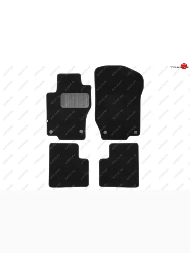 Коврики салона (текстиль) Klever Premium (Чёрные) Mercedes-Benz ML class W164 дорестайлинг (2005-2008)