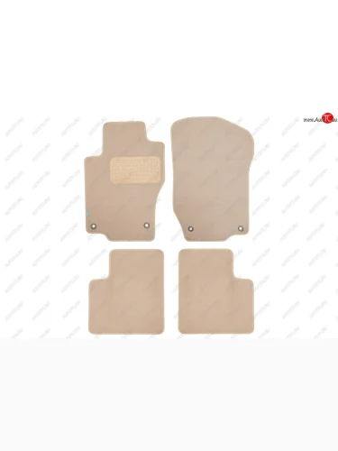 Коврики салона (текстиль) Klever Premium (Бежевые) Mercedes-Benz ML class W164 дорестайлинг (2005-2008)