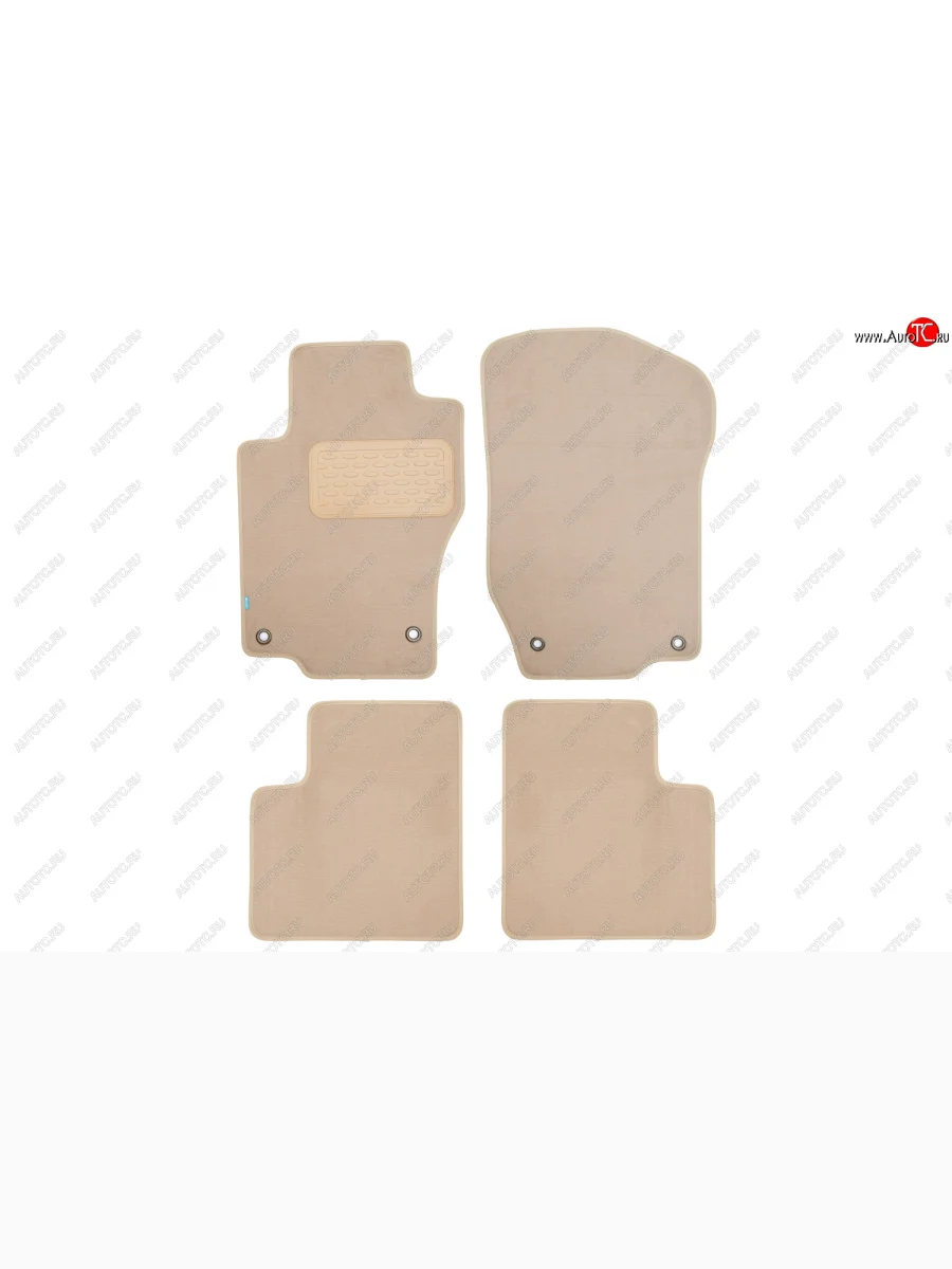 Коврики салона (текстиль) Klever Premium Mercedes-Benz ML class W164 дорестайлинг (2005-2008) (Бежевые)  в Керчи Республика Крым