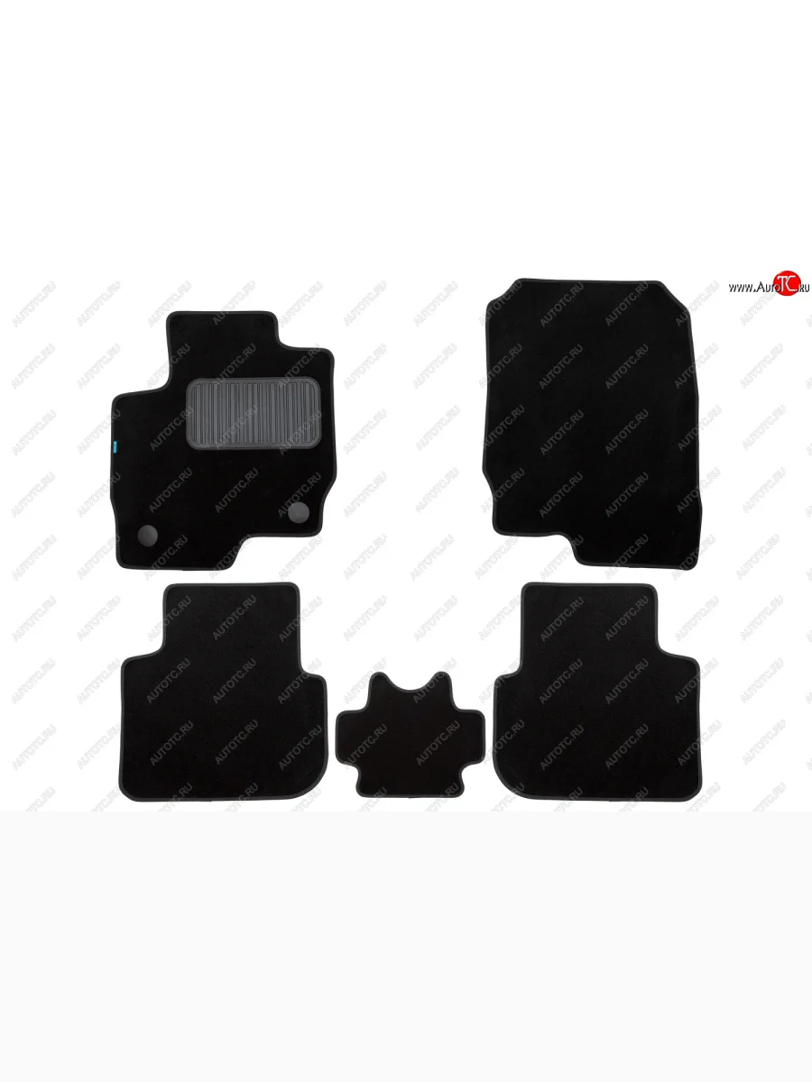 Коврики салона (для авто с АКПП, текстиль) Klever Premium Mitsubishi Colt Z20, Z30 хэтчбэк 3 дв. рестайлинг (2008-2012) (Чёрные)  с доставкой в г. Керчь