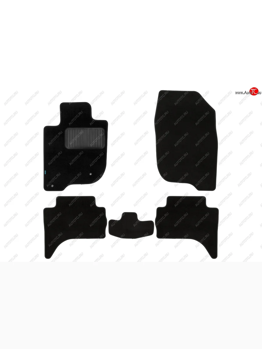 Коврики салона (текстиль) Klever Premium Mitsubishi L200 4  дорестайлинг (2006-2014) (Чёрные)  с доставкой в г. Керчь