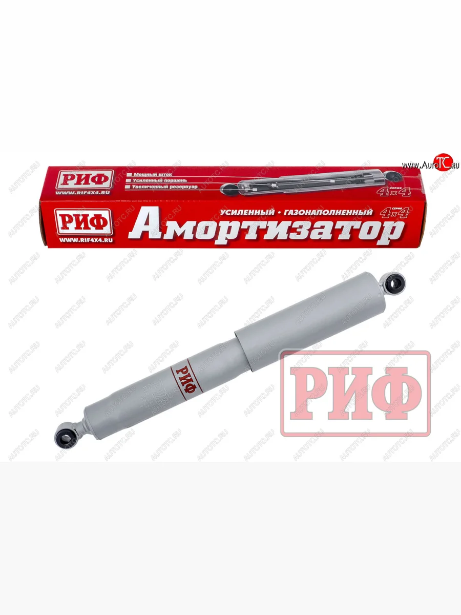 Амортизатор задний (усиленный, лифт +40, LH=RH, газовый) РИФ Mitsubishi L200 5 KK,KL дорестайлинг (2015-2019)  в Самаре Самарской области
