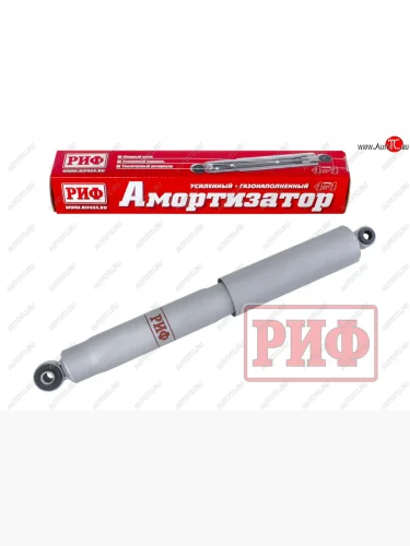 Амортизатор задний (усиленный, лифт +50, LH=RH, газовый) РИФ Nissan Navara  2 D40 (2004-2016) дорестайлинг, рестайлинг