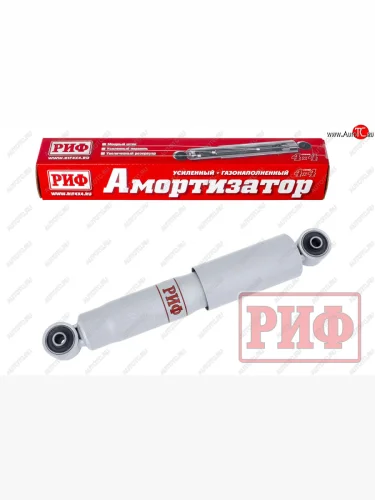 Амортизатор задний (усиленный, лифт +50, LH=RH, газовый) РИФ Nissan Pathfinder  R51 (2004-2014) дорестайлинг, рестайлинг