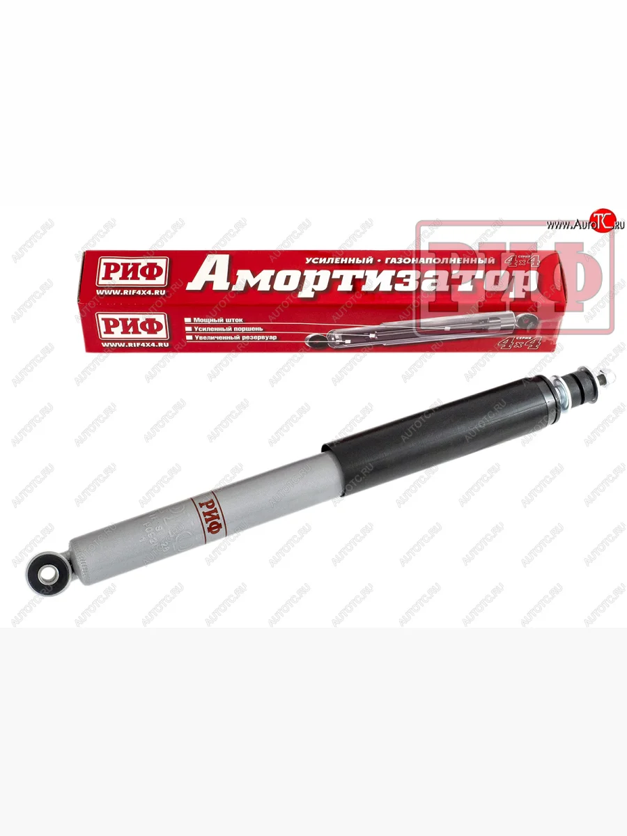 Амортизатор передний (усиленный, лифт +75, LH=RH, газовый) РИФ  Suzuki Jimny (1998-2025) JB23/JB43, JB64  с доставкой в г. Керчь