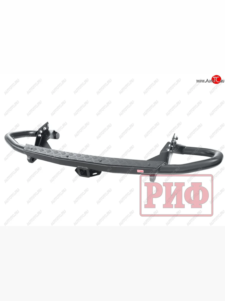 Бампер задний силовой РИФ Mitsubishi Pajero Sport QE дорестайлинг (2015-2021) (с квадратом под фаркоп)  в Самаре Самарской области